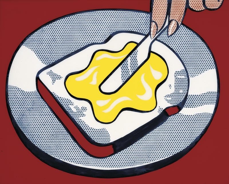 Roy Lichtenstein - 'Mustard on White' 1963